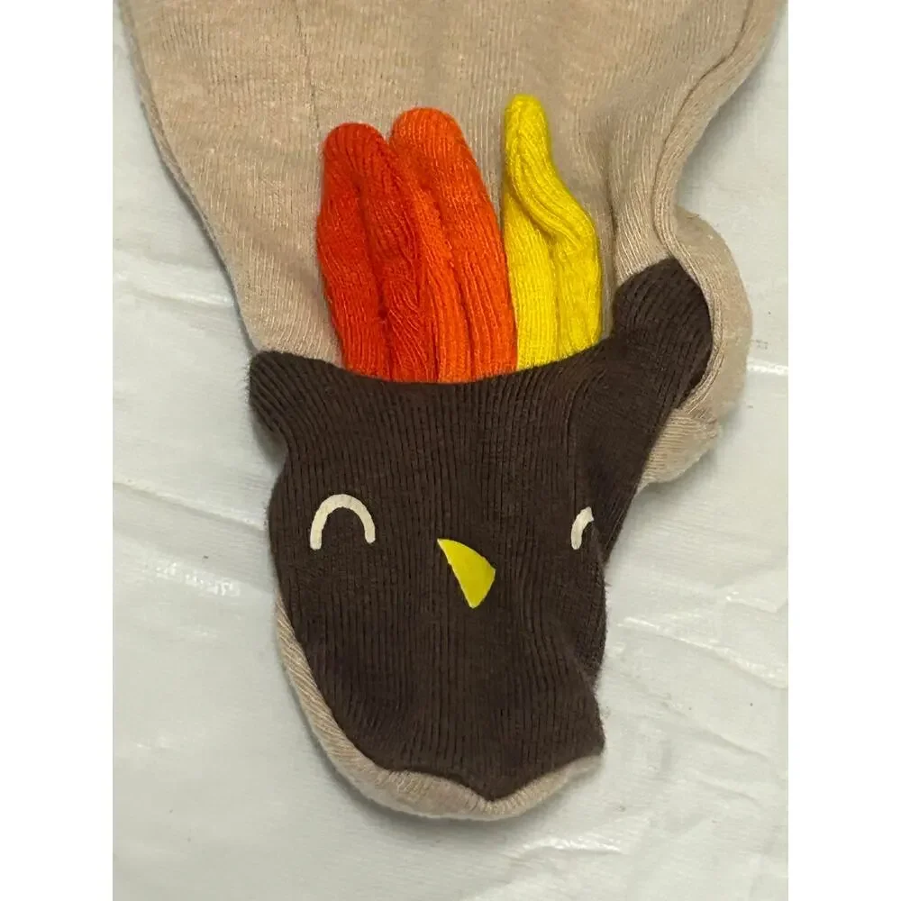 Old Navy NWOT Thanksgiving Little Turkey footed one piece sleeper 0-3 M